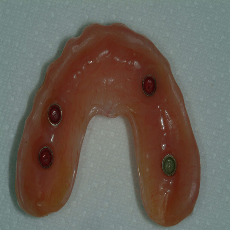 A close up of an artificial mouth